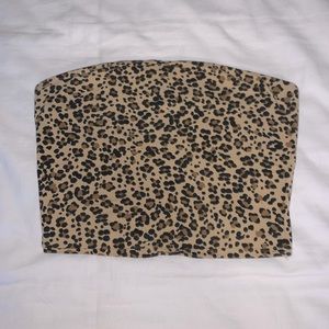 cheetah print crop top